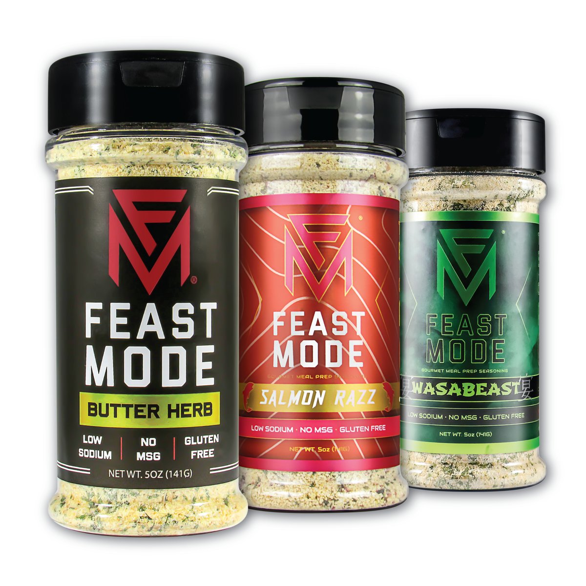 Feast Mode Flavors | Beachin' Beast 3 Pack | Meal Prep Seasonings