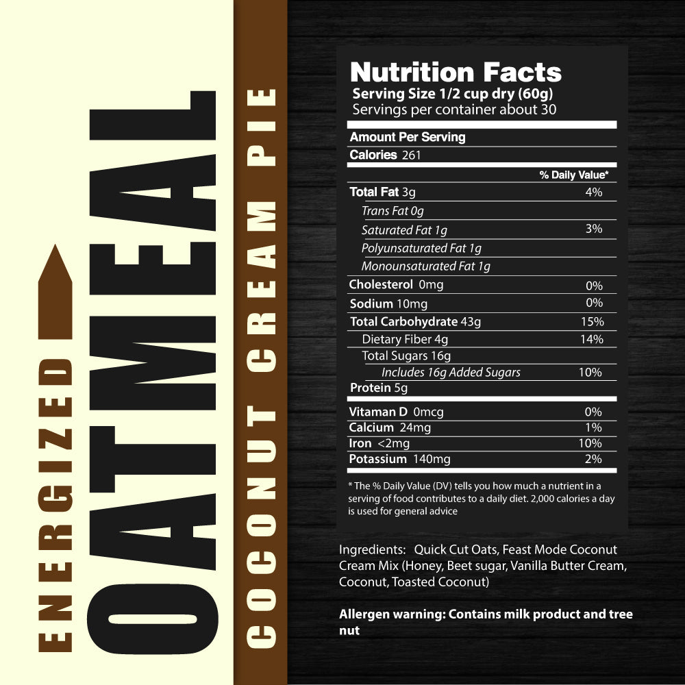 Energized Oatmeal | Coconut Cream Pie