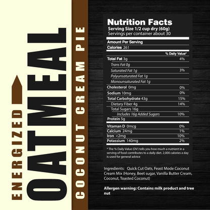 Energized Oatmeal | Coconut Cream Pie